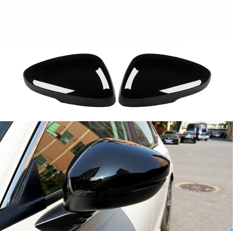 For 2023+ Acura Integra Glossy black ABS Side Rearview Mirror Cap Cover Trim 2x