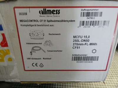Allmess Megacontrol CF51 Splitwärmezählersystem MCFFU 15,0 250L-DN50