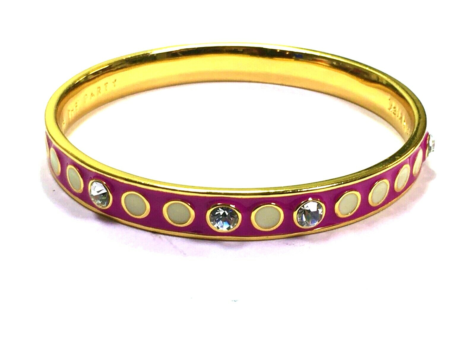 Kate Spade Life Of The Party Bracelet Nwt Crystals Dots Line The Bangle Ebay