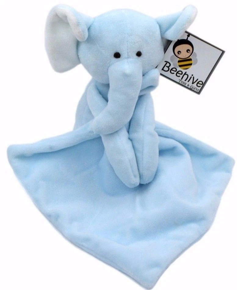 BEEHIVE TOYS Blue Elephant Baby Comforter / Soother for Newborn Baby Boy New Baby Gift Idea