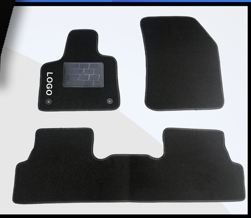 Tappetini Auto Per Peugeot 3008 - Neri, Antiscivolo E Con Battitacco Cucito
