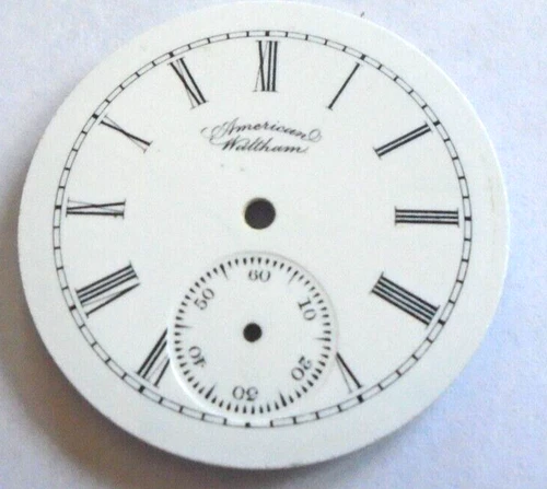 WALTHAM 6 SIZE PORCELAIN DIAL ROMAN -HUNTING CASE 1890  --- --  BOX 39