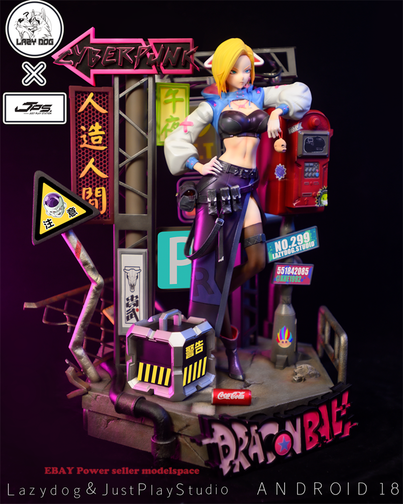 Lazydog Studio 1/6 Dragon Ball Cyberpunk Android 18 Resin Model