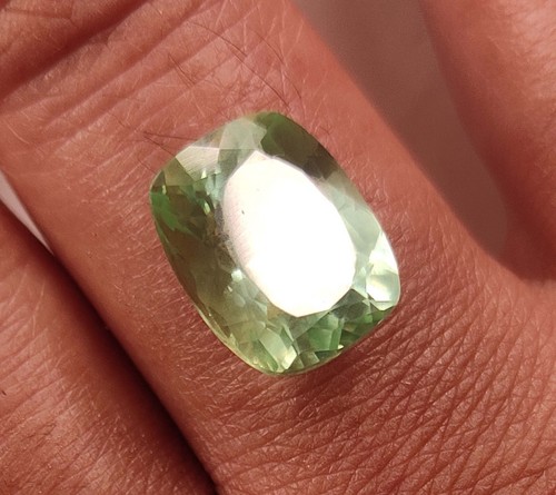 9.60Ct Natural Light Green Sapphire Certified Cushion Cut Montana Loose Gemstone - Picture 10 of 10