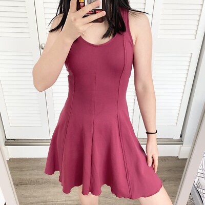 Aritzia Wilfred zipper back skater mini dress size 2 | eBay