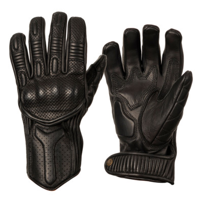 Goldtop Damen CE schwarz Leder gepanzert Sommer Motorrad Handschuhe Seide ungefüttert 
