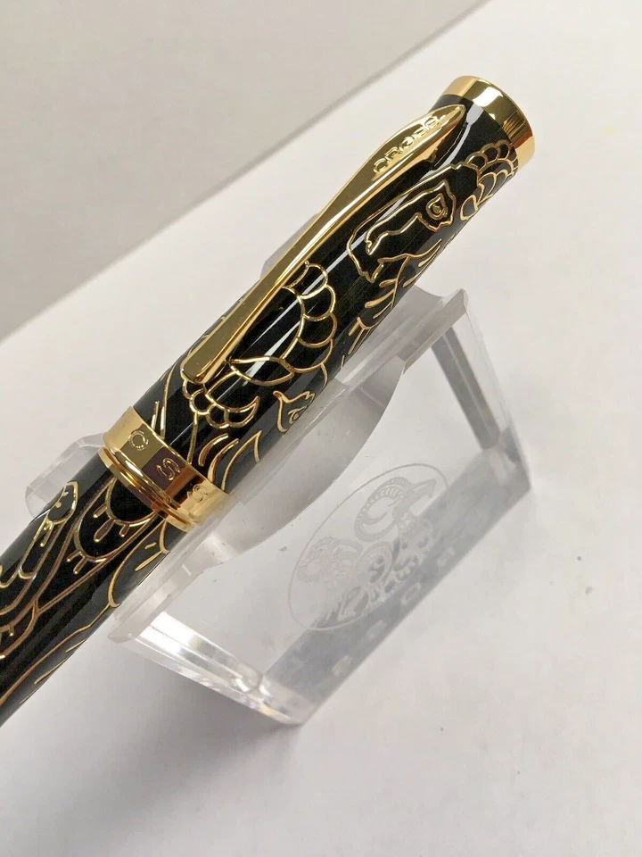 Cross Sauvage 2015 年山羊月光黑色漆面滚珠笔 — 第 4/4 张图片