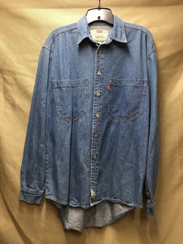 Rivet Button Blue Jean Cotton Shirt 