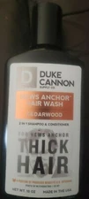 DUKE CANNON SUPPLY CO NEWS ANCHOR 2IN1 HAIR WASH CEDARWOOD 10 oz