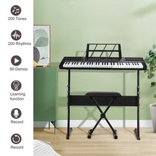    WINTER SPECIAL    61 Key Electric Piano/Keyboard Stand Bench 