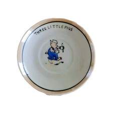    VTG WALT DISNEY THREE LITTLE PIGS SAUCER PLATE Tea Set Replacement
