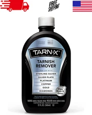 Tarnish Remover for Jewelry & Silverware, 12 Ounce Liquid Cleaner Bottle