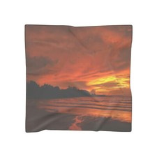 Mindil Beach Fire Sunset Poly Scarf