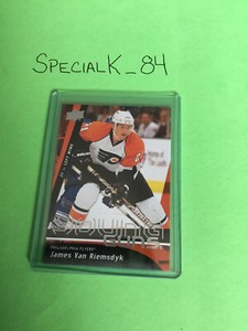 2009-10 UPPER DECK #207 YOUNG GUNS ROOKIE RC CARD JAMES VAN RIEMSDYK - FLYERS