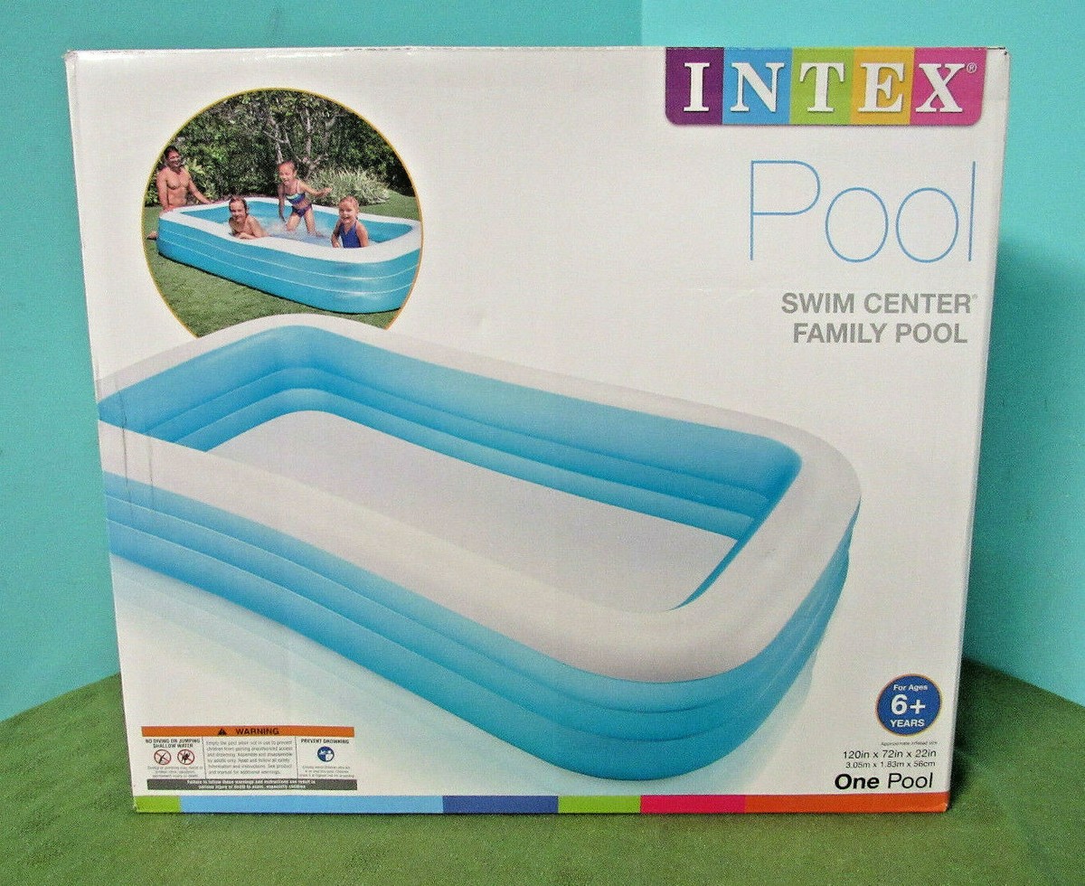 Intex Swim Center Family Inflatable Yard Summer Pool 120