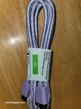 Wireless Gear 6Ft USB to Micro Braided Fabric Charging Cable - Purple