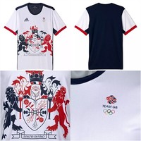 adidas Team GB 2016 Men's Tennis Climachill T-Shirt Size UK XL 44 - 45 Chest