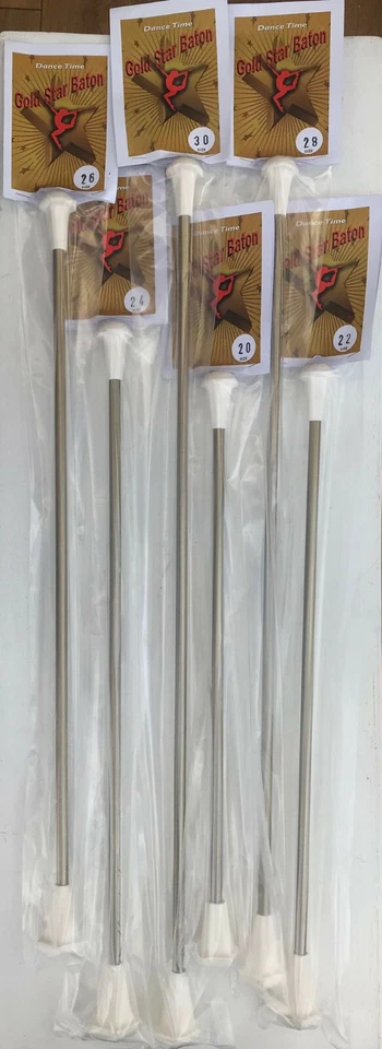 Dance Baton InterAdvanced Majorette Twirler Twirling Tensile Steel GOLD Shaft
