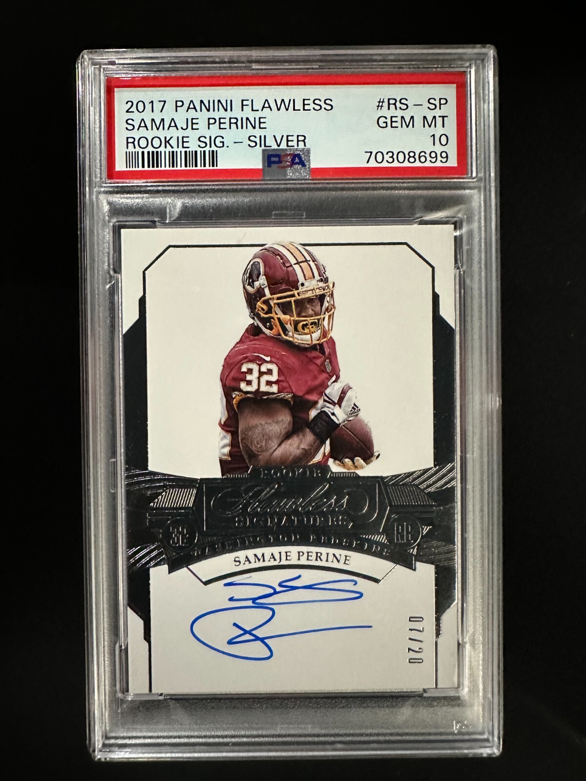 Samaje Perine Panini Flawless Rookie Signatures #RSSP Silver
