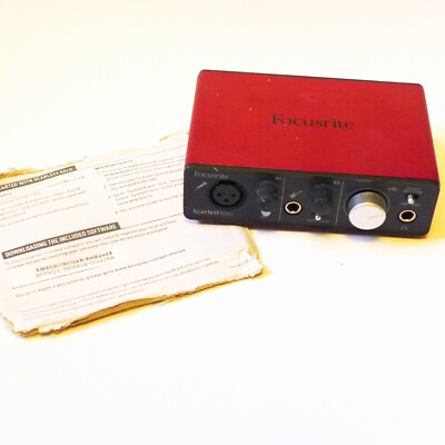 Focusrite Scarlett Solo Compact (1st Gen) USB Audio Interface Mic