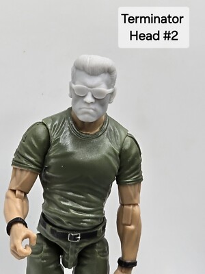 3d Print Terminator Head#2 1:18 3 3/4'' GI Joe 25th Anniversary B64