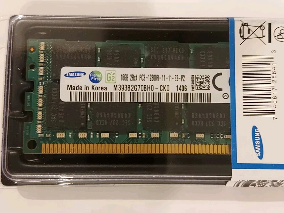 Samsung 16GB (1X16GB) Server Memory RAM DDR3 PC3-12800R RDIMM (registered) ECC - Image 3 of 4