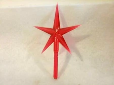 Red Modern Large Star for Ceramic Christmas Tree  Topper  