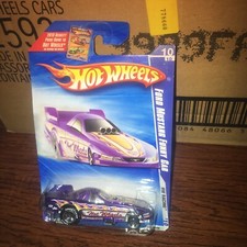 2010 Hot Wheels Racing FORD MUSTANG FUNNY CAR Purple GOOD YEARS TIRES EXCLUSIVE