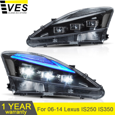 LED Projector Headlights For 2006-2014 Lexus IS250 IS350 ISF W/Sequential Signal