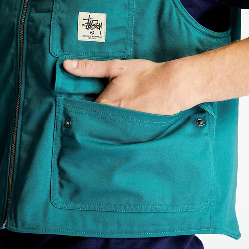 2021 STUSSY Men's 3M Green Insulated Work Vest Size Medium - NWT image 7