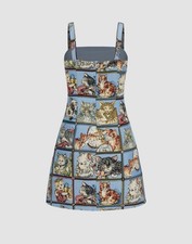 New Cider Cat Print Tapestry Dress Sz Medium