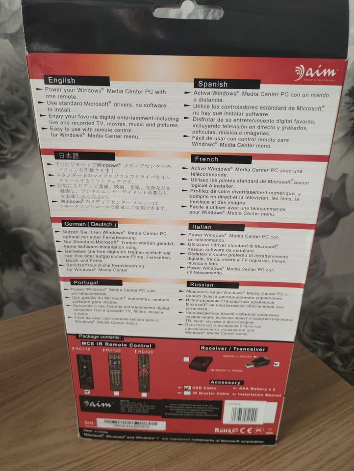 aim media centre remote control for windows 7 rc118 - Image 2 of 2