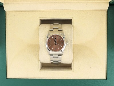 2002 Rolex Ladies Oyster Perpetual 77080 Pink Dial SS Oyster No Papers 31mm