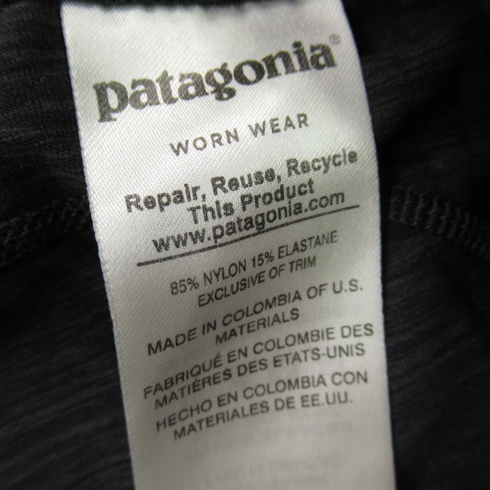 Patagonia Leggings Womens Medium Straight Stretch Lightweight Workout Gray - Image 4 of 4
