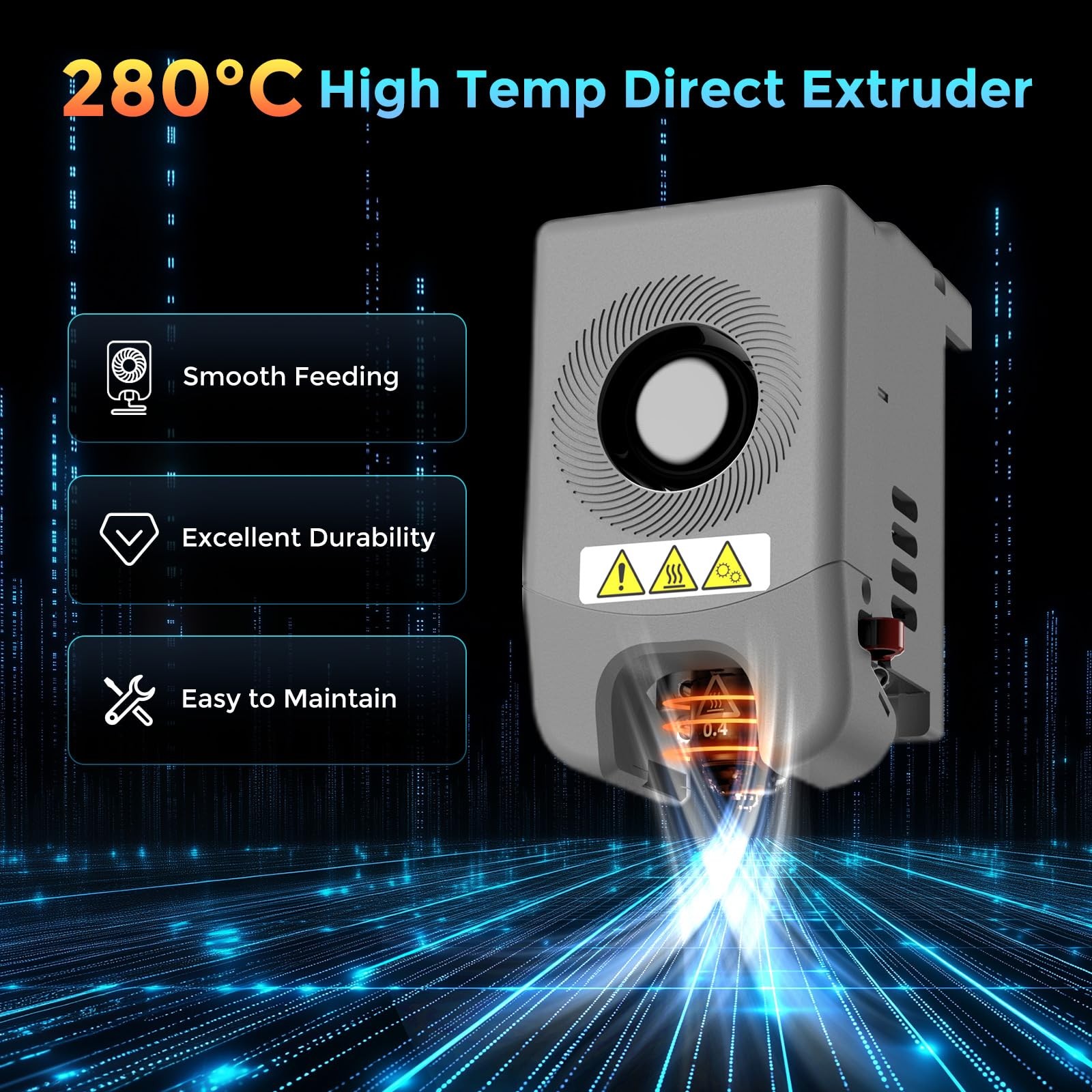 Official Original AD5M Series 3D Printer Extruder Assembly, 280℃ High Temp,30...