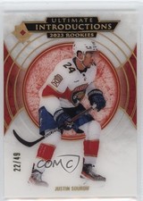 2023 Upper Deck Ultimate Collection Introductions Gold 22/49 Justin Sourdif m8n