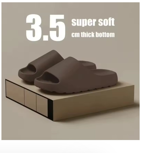 Sandalias Deslizables Cloud EVA Suela Suave Gruesa Coco Zapatillas Playa Interior Exterior