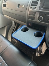Travel Tray With Cupholders no 12v slot Fit Volkswagen Transporter T5 And T5.1