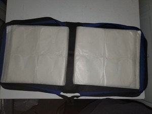 Cd projects 208 CD Wallet-Holds 208 Discs  - leather look (Blue/Black)