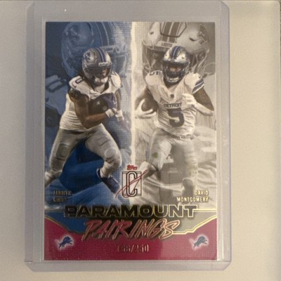 Jahmyr Gibbs / David Montgomery 2025 Topps Signature Paramount Pairings /250