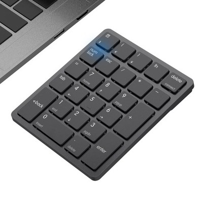 Bluetooth Number Pad Wireless Numeric Keypad Numpad 26 Keys Portable Mini Fin...