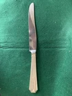 Lot of 5 Gorham Sterling Silver Handle Dinner Knives Floral Pattern Mono M 9.5”
