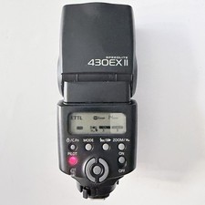 Canon Speedlite 430EX II Flash Kit Tested Working with Case, Charger Cables