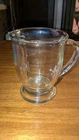 VTG Anchor Hocking 16 OZ Clear Glass Coffee Mug Heavy Footed Cafe Style Cup USA