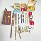 Vintage Watch Lot Parts Repair Bulova Hamilton Benrus Timex Ingraham Untested