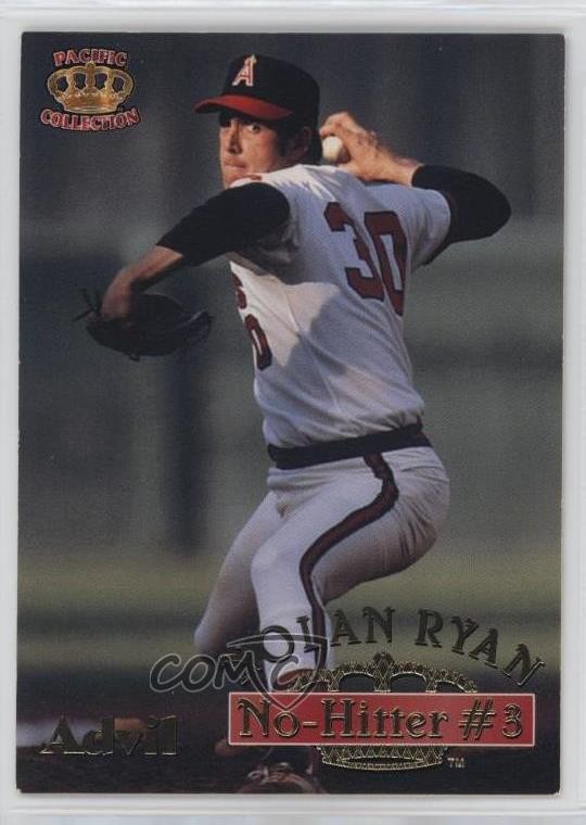 1996 Pacific Crown Collection Advil Nolan Ryan Nolan Ryan #7 HOF 7sw