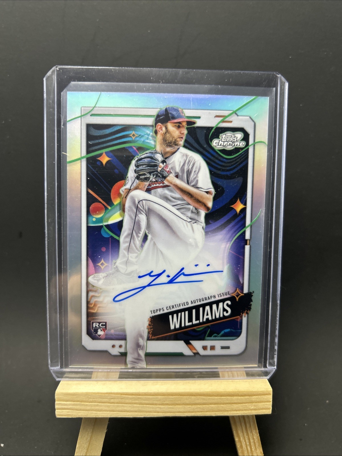 2024 Topps Cosmic Chrome Gavin Williams Auto Rookie Refractor CCA-GW Guardians