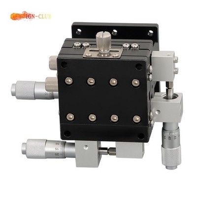 3 Axis Linear Stage Trimming Platform Bearing Tuning Sliding XYZ 60x60mm
