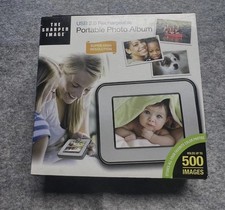 NEW The Sharper Image USB 2.0 Rechargeable Portable Photo Album