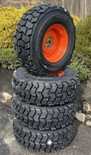 4-12-16.5 SKS-4 Lifemaster Style Skid Steer Tires/Rims for Bobcat & more-12X16.5